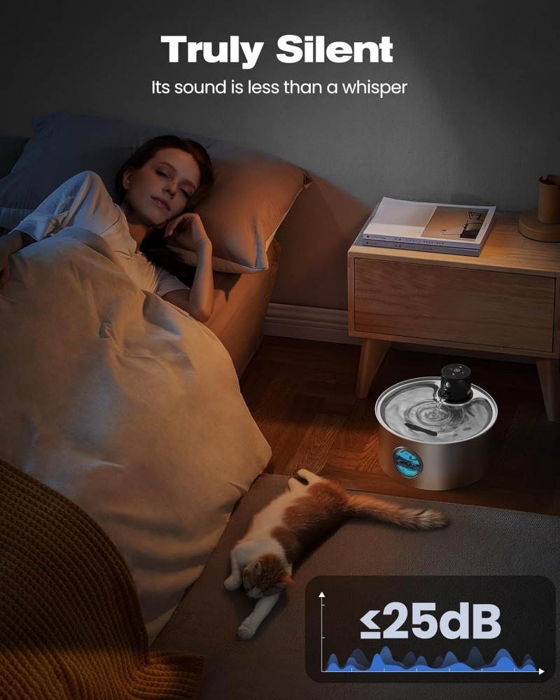 New Cat Water Dispenser Automatic Filter Circulating Running Water Silent Filter element Filter Smart Pets Drinker