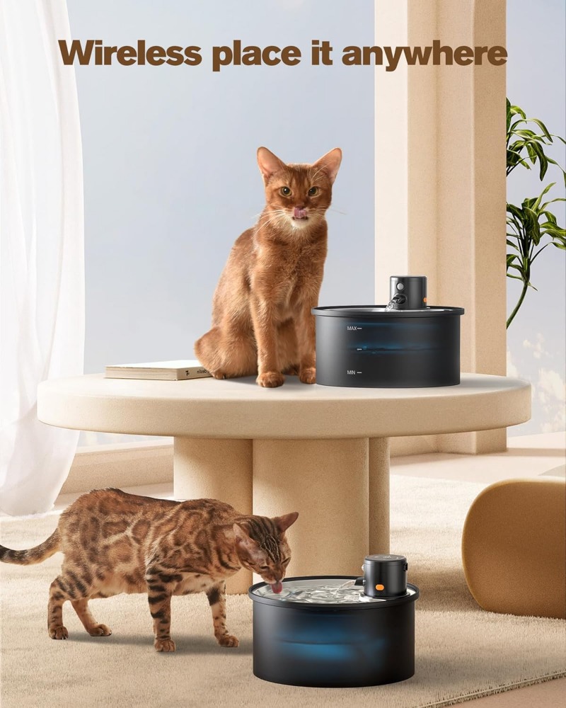 New Cat Water Dispenser Automatic Filter Circulating Running Water Silent Filter element Filter Smart Pets Drinker