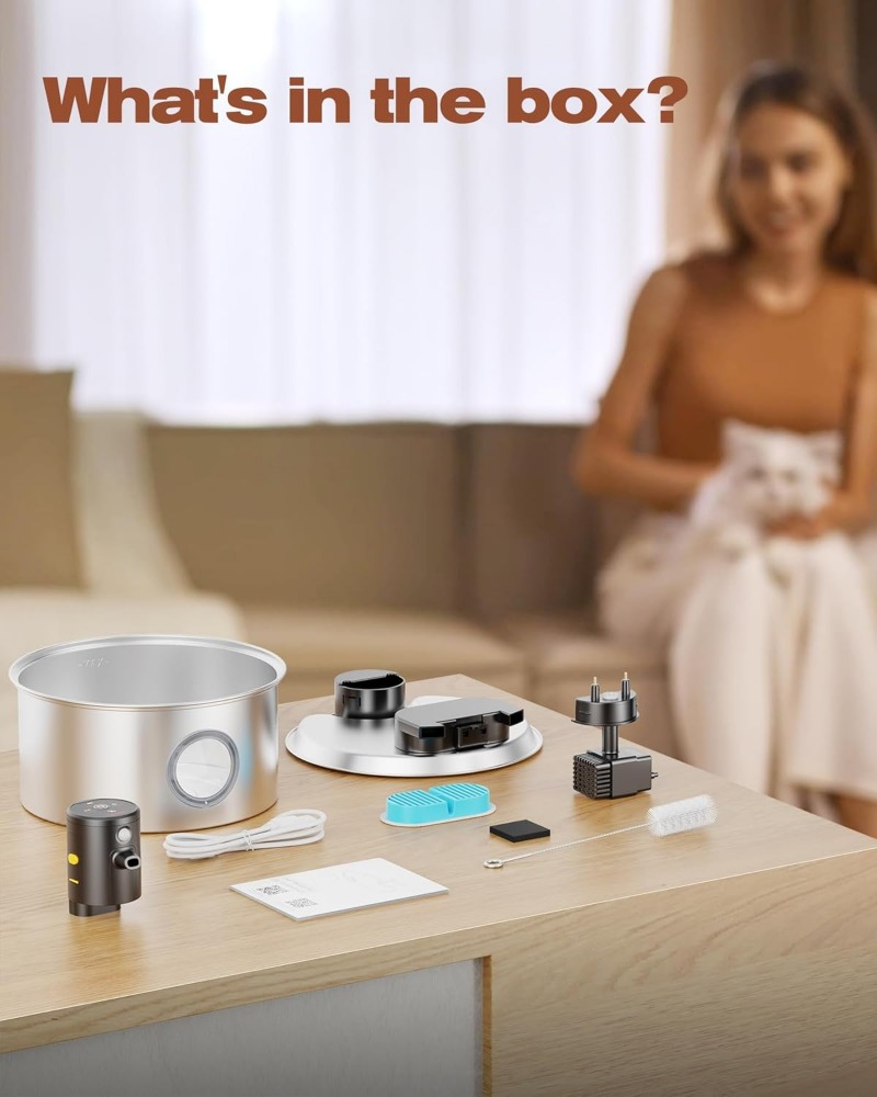 New Cat Water Dispenser Automatic Filter Circulating Running Water Silent Filter element Filter Smart Pets Drinker