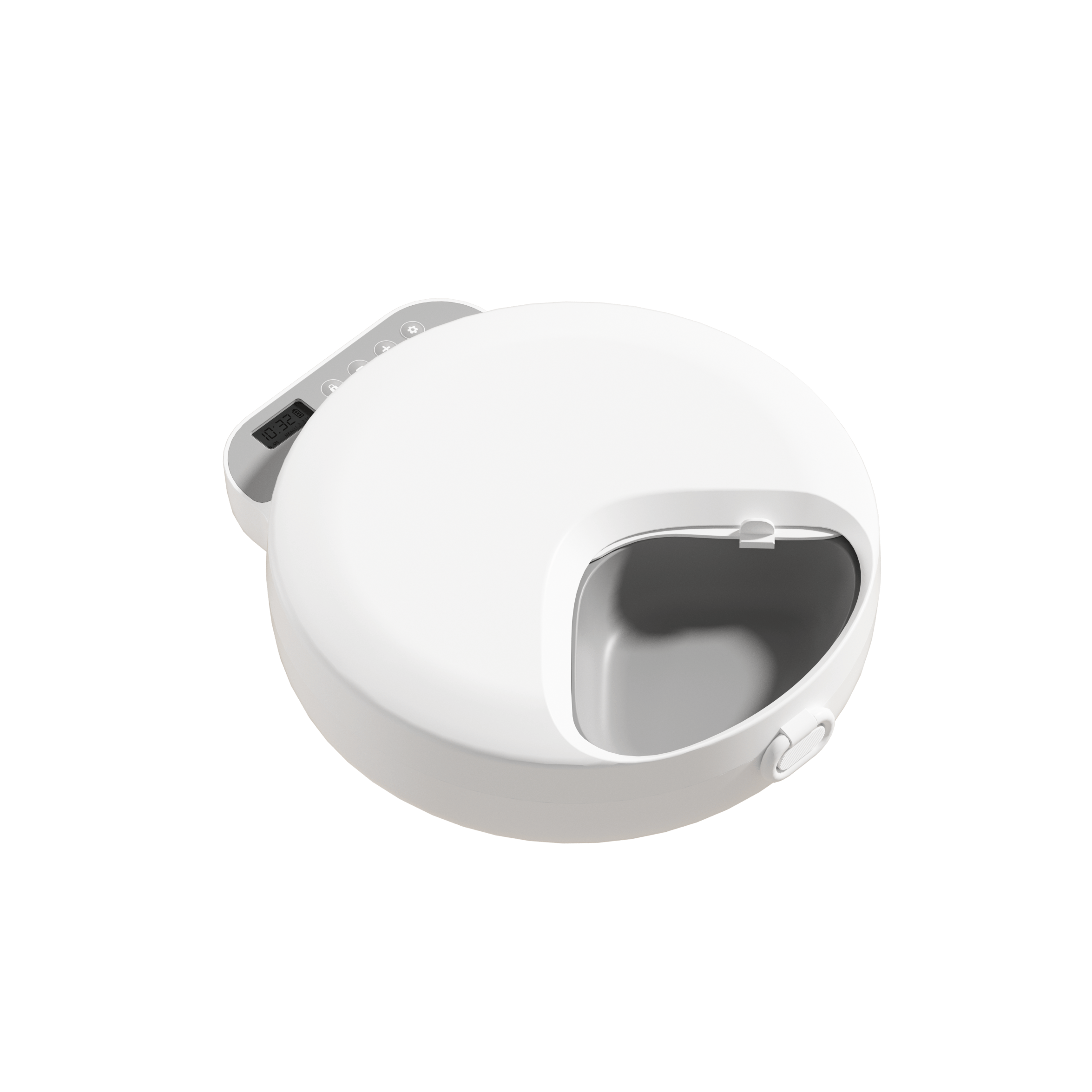 Petwant New Series Automatic Pet Cat Bowls Feeders 4 Meals Cordless Auto Small Animal Food Dispenser with Two Ice Packs