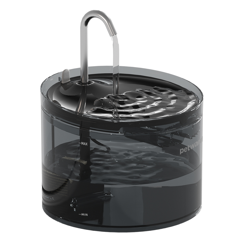 2.2L Self-Cleaning Pet Water Fountain Stylish Detachable & Washable with Filter for Cats for Small Animals ABS Material
