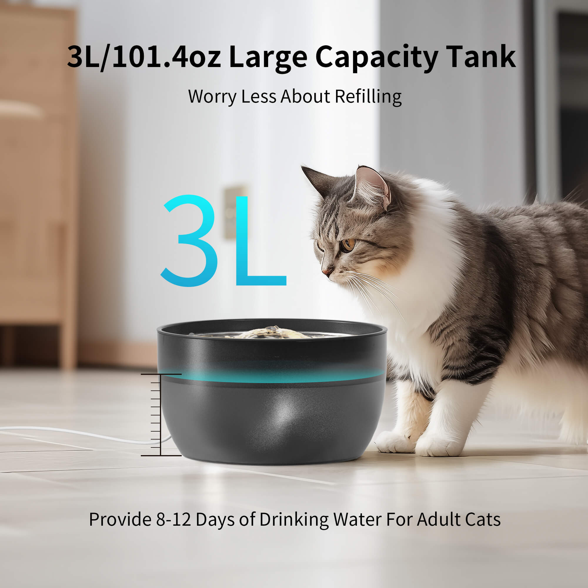 W8 Cat Water Fountain 