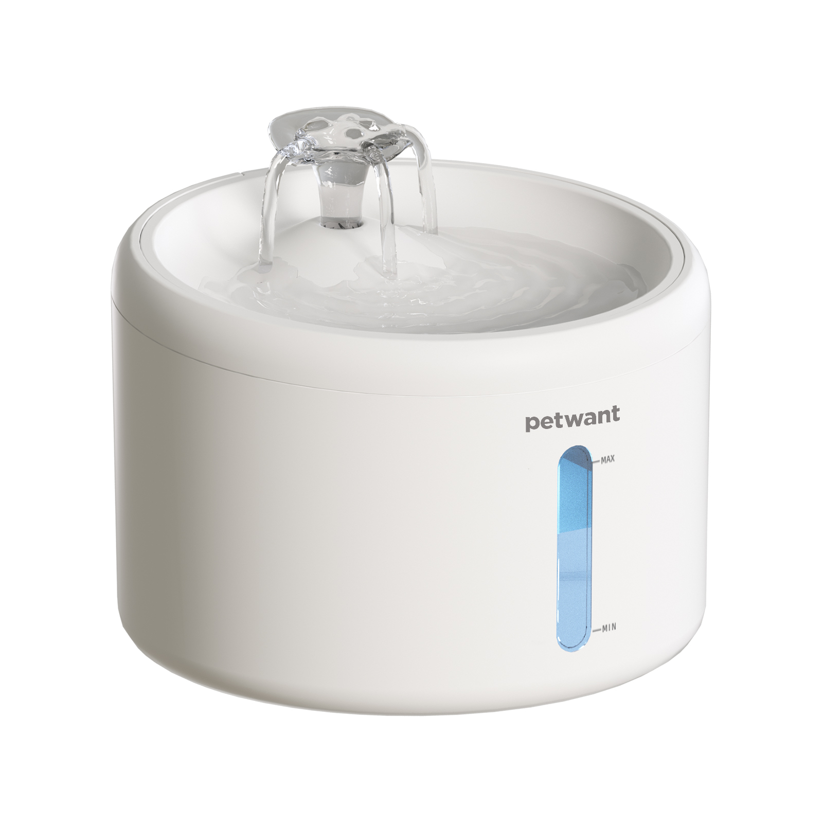 Petwant Cat Drink Fountain 2.4L Triple Filtration System Ultra-Quiet Machine Washable for Cats Water Drink