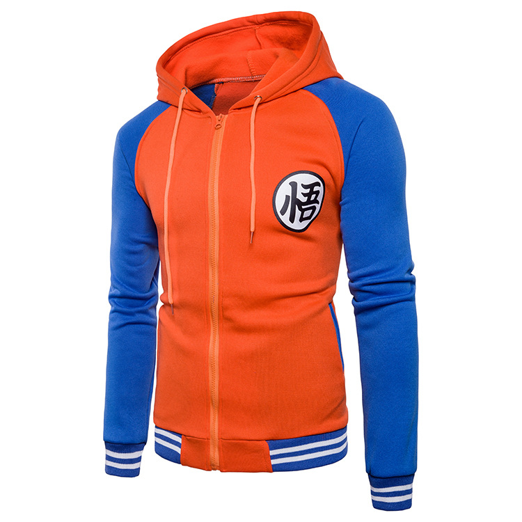 Dragon Ball Letter 悟 printing Hoodies Jacket America Size