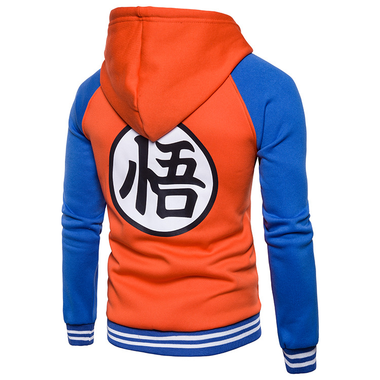 Dragon Ball Letter 悟 printing Hoodies Jacket America Size