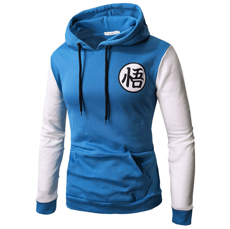 Dragon Ball Letter 悟 Printing Hoodies Coat America Size