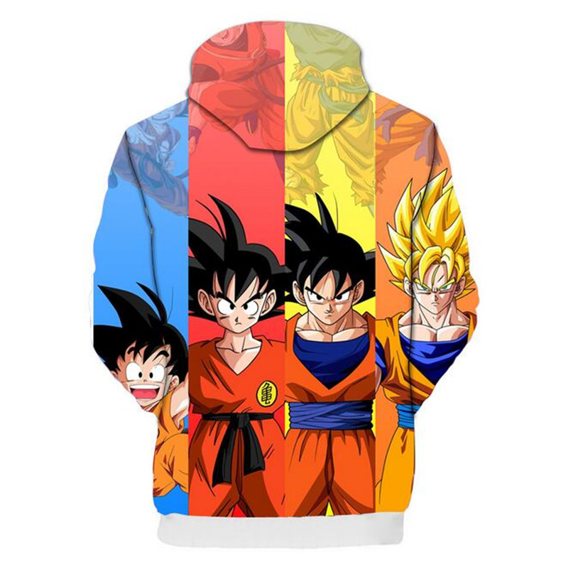 [Copy][Copy][Copy][Copy]Fridayanime Dragon Ball Z Little Goku 亀 Printing Blue Hoodies For Kids