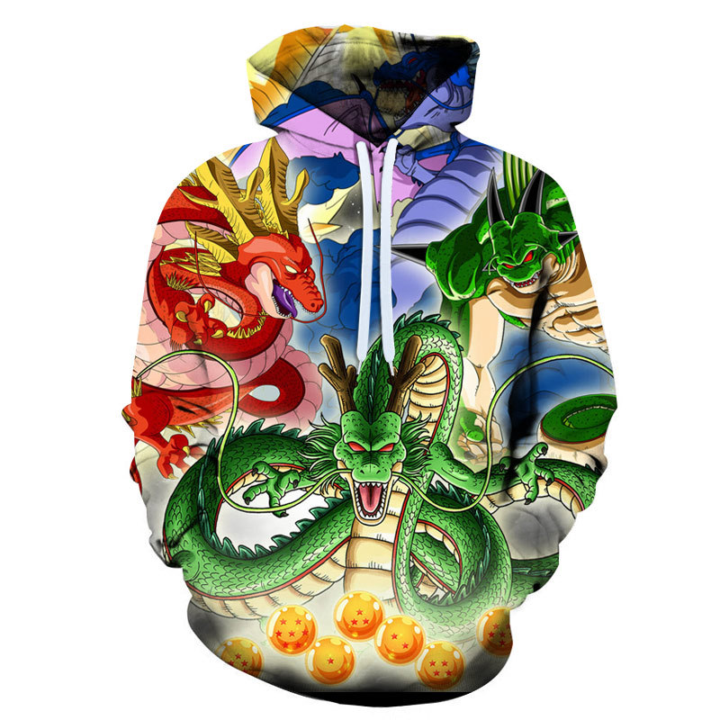 [Copy][Copy][Copy]Fridayanime Dragon Ball Z Little Goku 亀 Printing Blue Hoodies For Kids