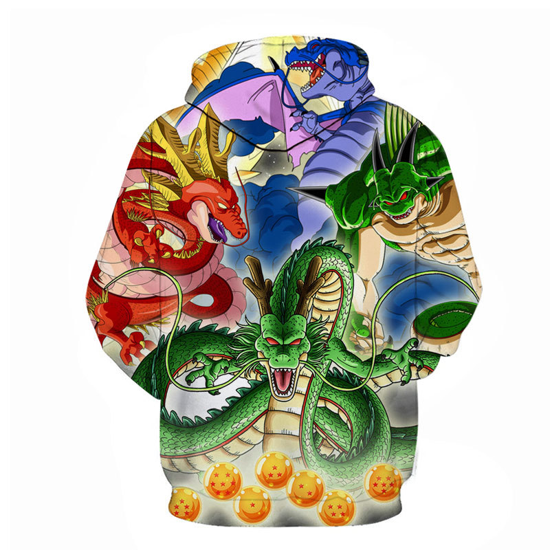 [Copy][Copy][Copy]Fridayanime Dragon Ball Z Little Goku 亀 Printing Blue Hoodies For Kids