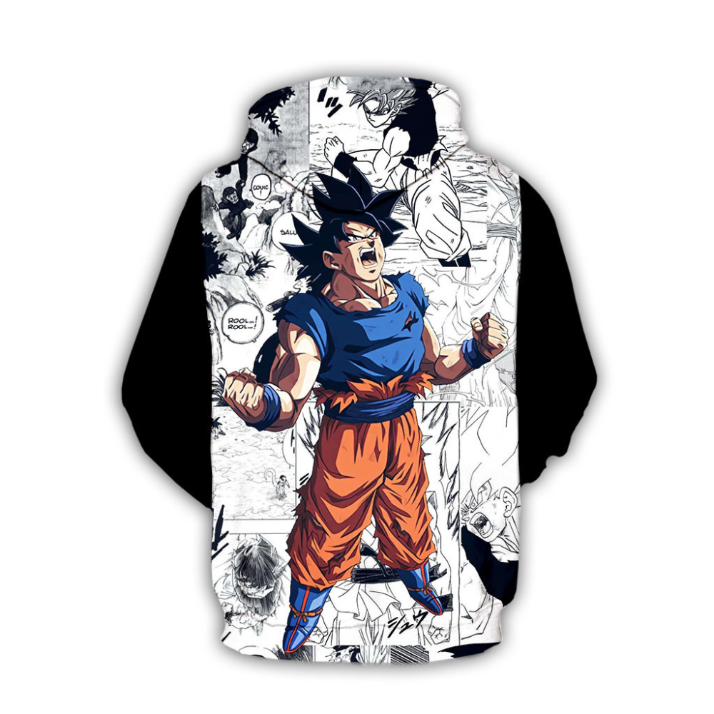 [Copy][Copy]Fridayanime Dragon Ball Z Little Goku 亀 Printing Blue Hoodies For Kids