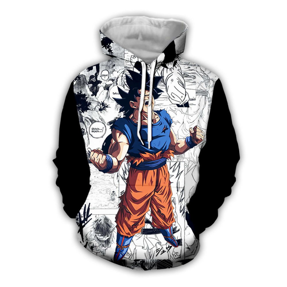 [Copy][Copy]Fridayanime Dragon Ball Z Little Goku 亀 Printing Blue Hoodies For Kids
