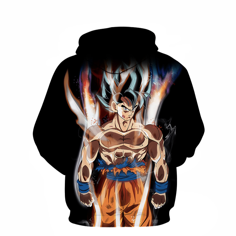 [Copy][Copy]Fridayanime Dragon Ball Z Little Goku 亀 Printing Blue Hoodies For Kids