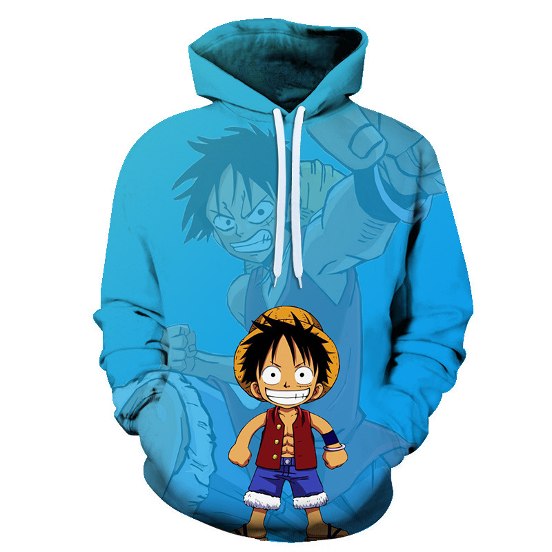 [Copy]Fridayanime Dragon Ball Z Little Goku 亀 Printing Blue Hoodies For Kids
