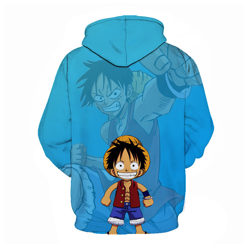[Copy]Fridayanime Dragon Ball Z Little Goku 亀 Printing Blue Hoodies For Kids