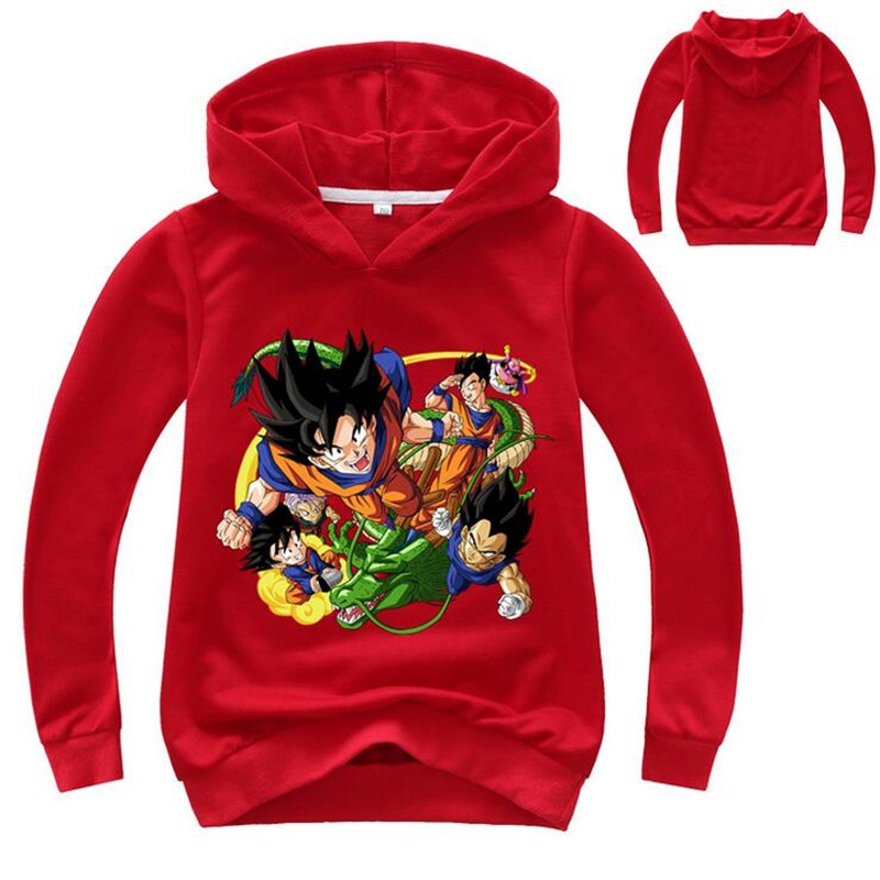 [Copy][Copy]Fridayanime Dragon Ball Z Little Goku 亀 Printing Blue Hoodies For Kids