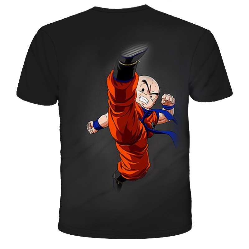 Dragon Ball Little Goku krillin Master Roshi Printing Shirt