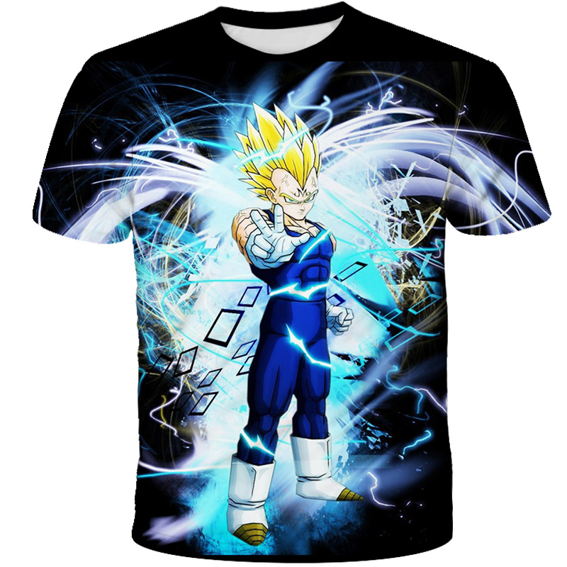 Dragon Ball Z Vegeta Combat Printing Shirt
