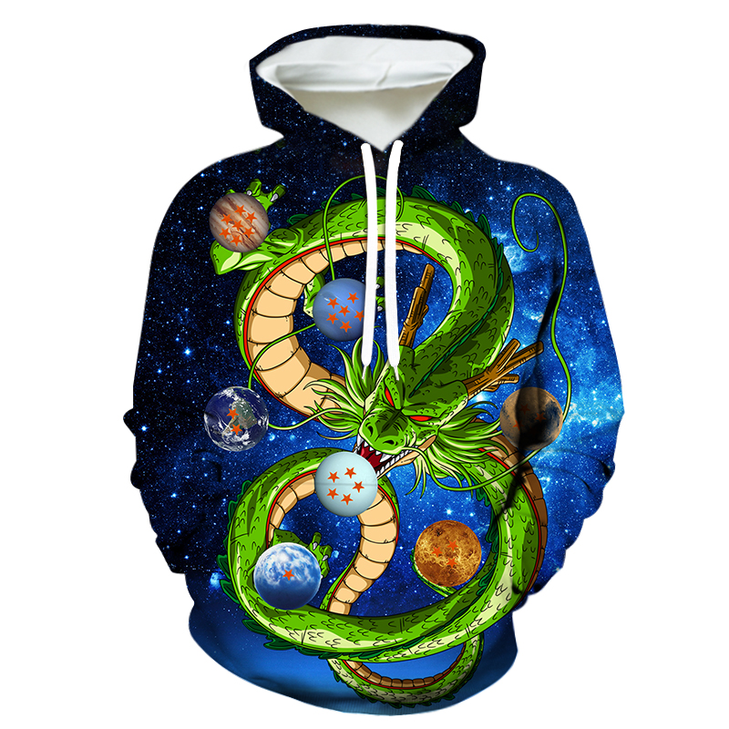 [Copy][Copy][Copy][Copy]Fridayanime Dragon Ball Z Little Goku 亀 Printing Blue Hoodies For Kids