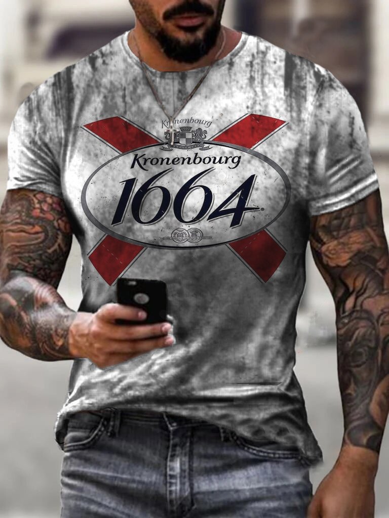 Kronenbourg Print Vintage Men's T-Shirt