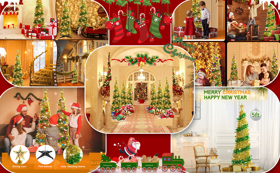 Christmas tree scene