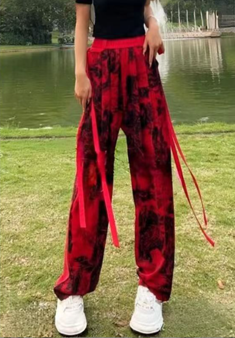 Women's Halloween printed casual pants