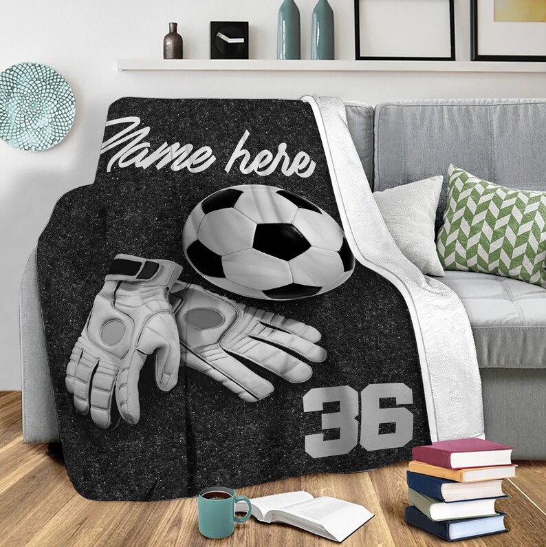 Personalized Lovely Kid Soccer Blanket For Comfort & Unique|BKKid101
