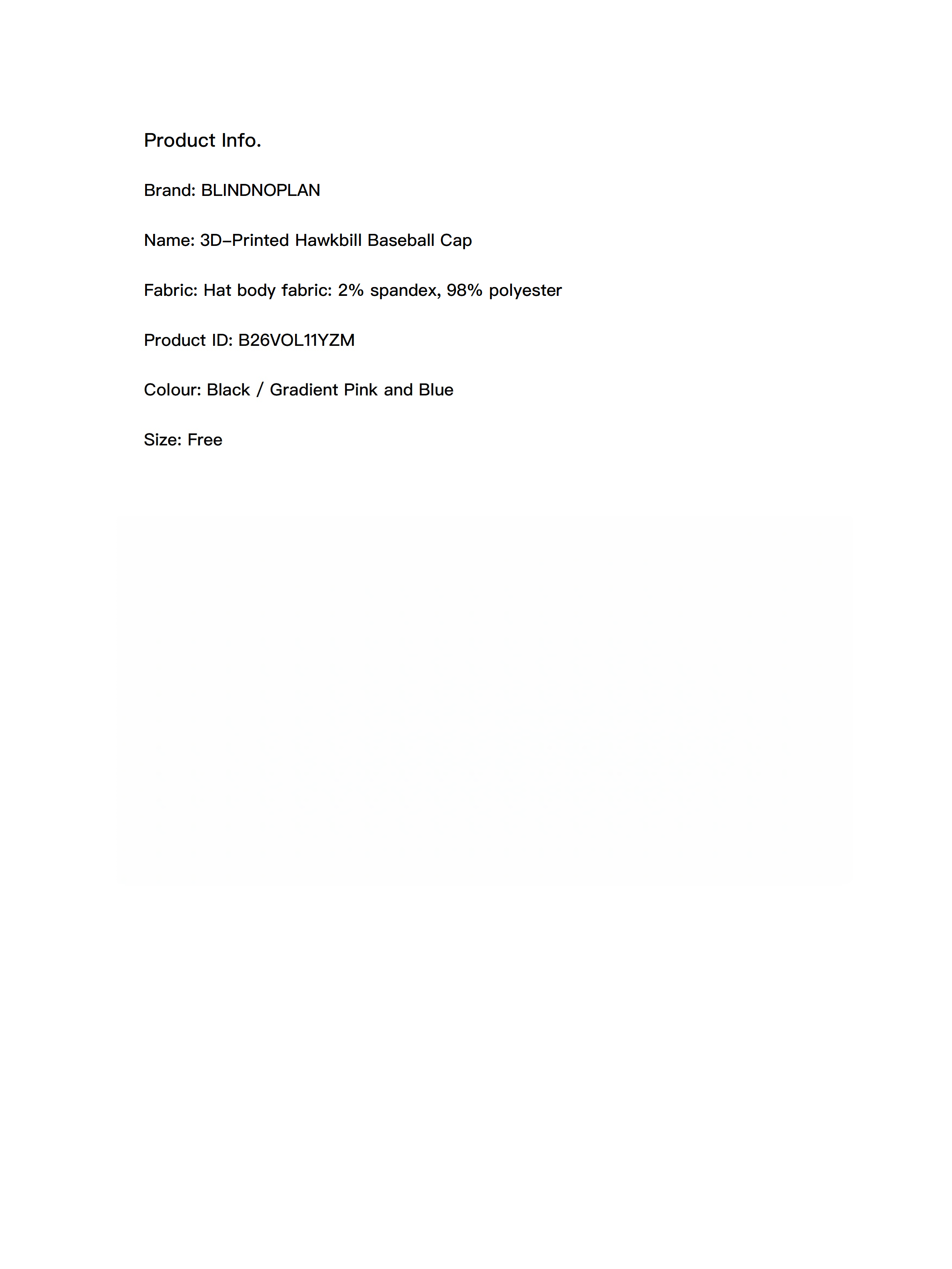 3D-Printed Hawkbill Baseball Cap