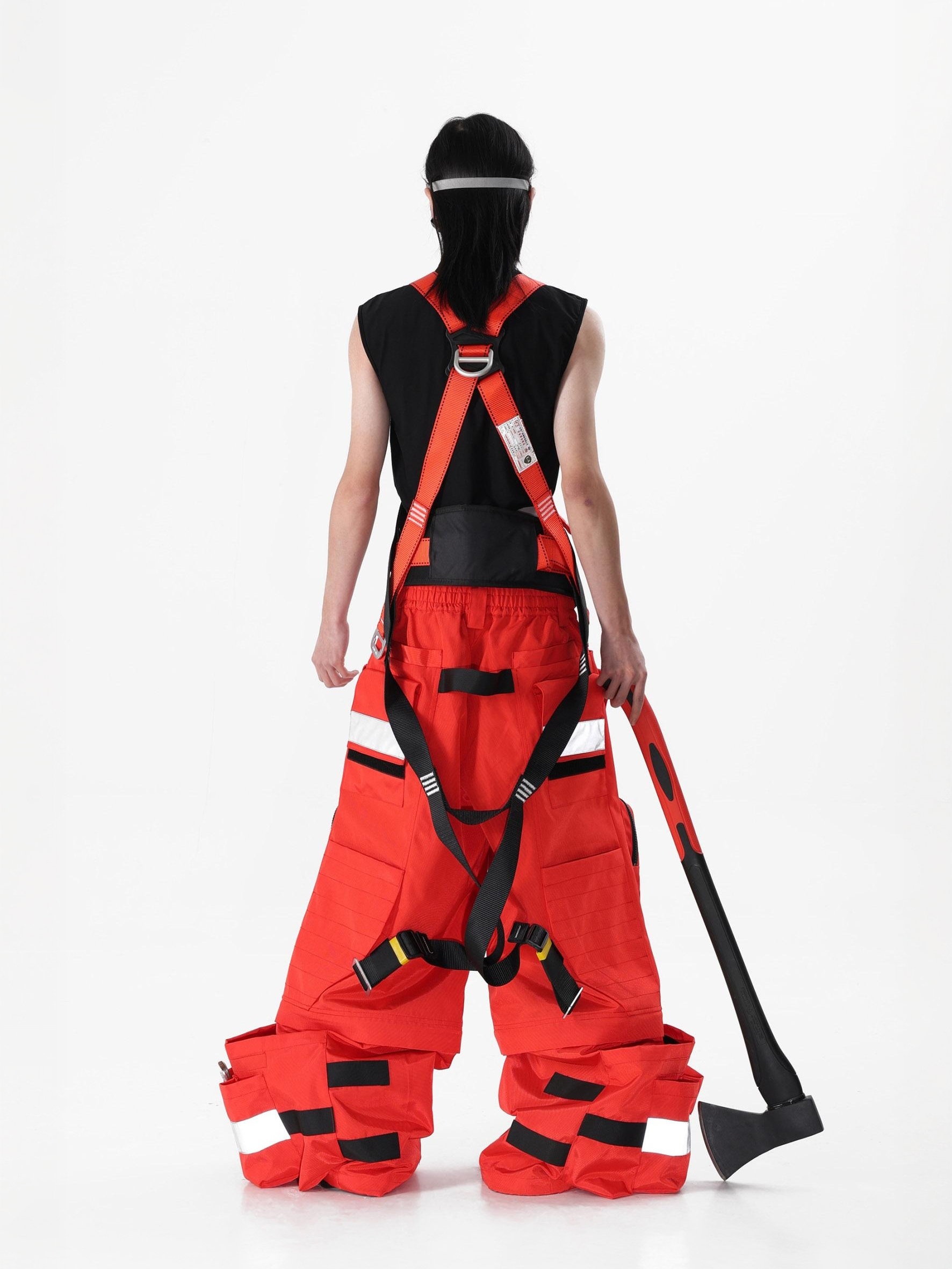 Reflective-Stripe Concept Cargo Pants