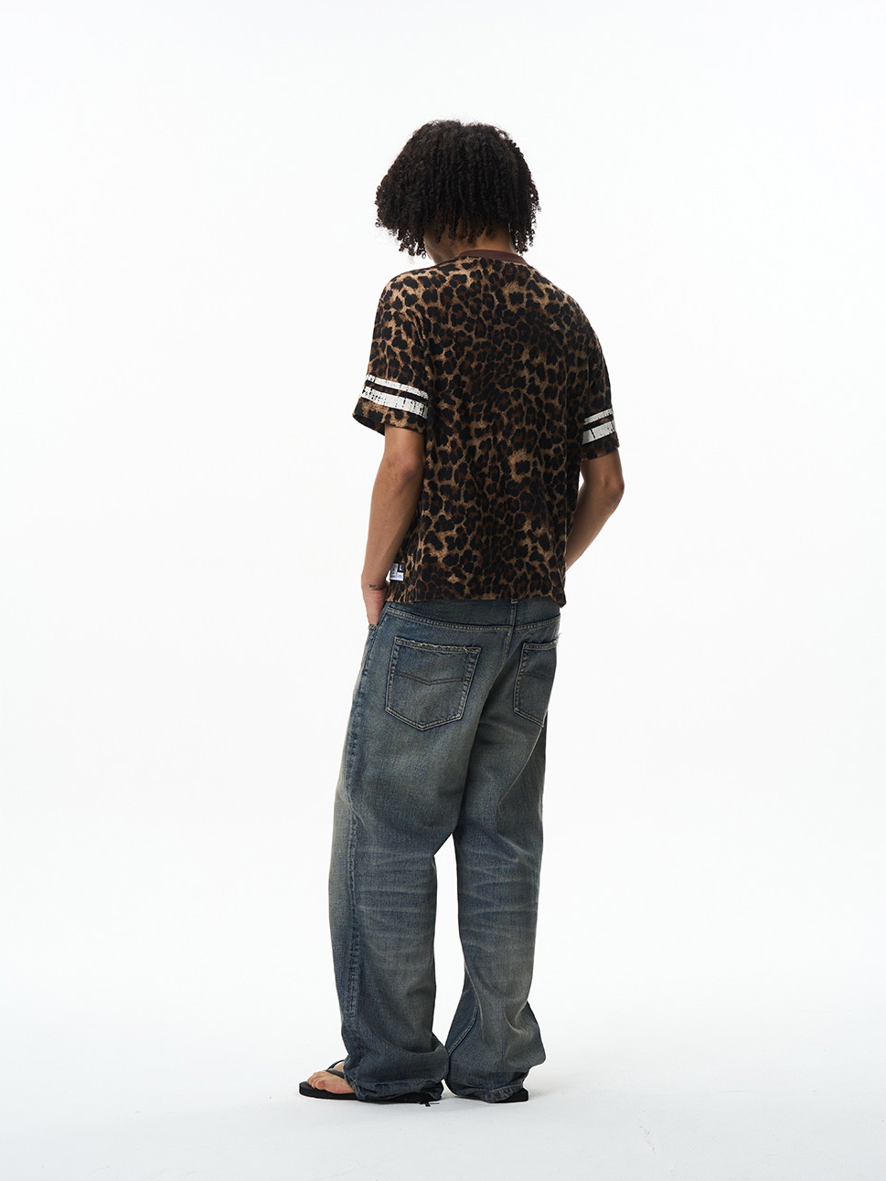 Leopard Appliqué Number T-Shirt