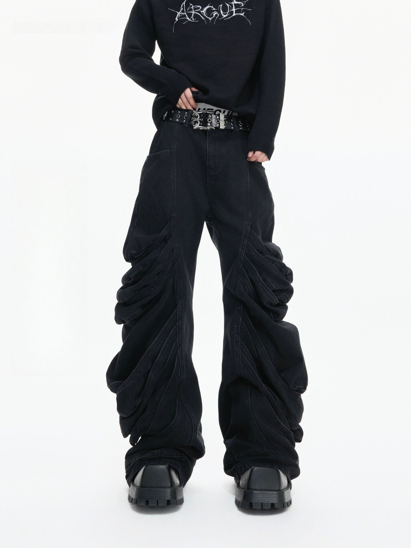 Heavyweight Deconstructed Wash Jeans