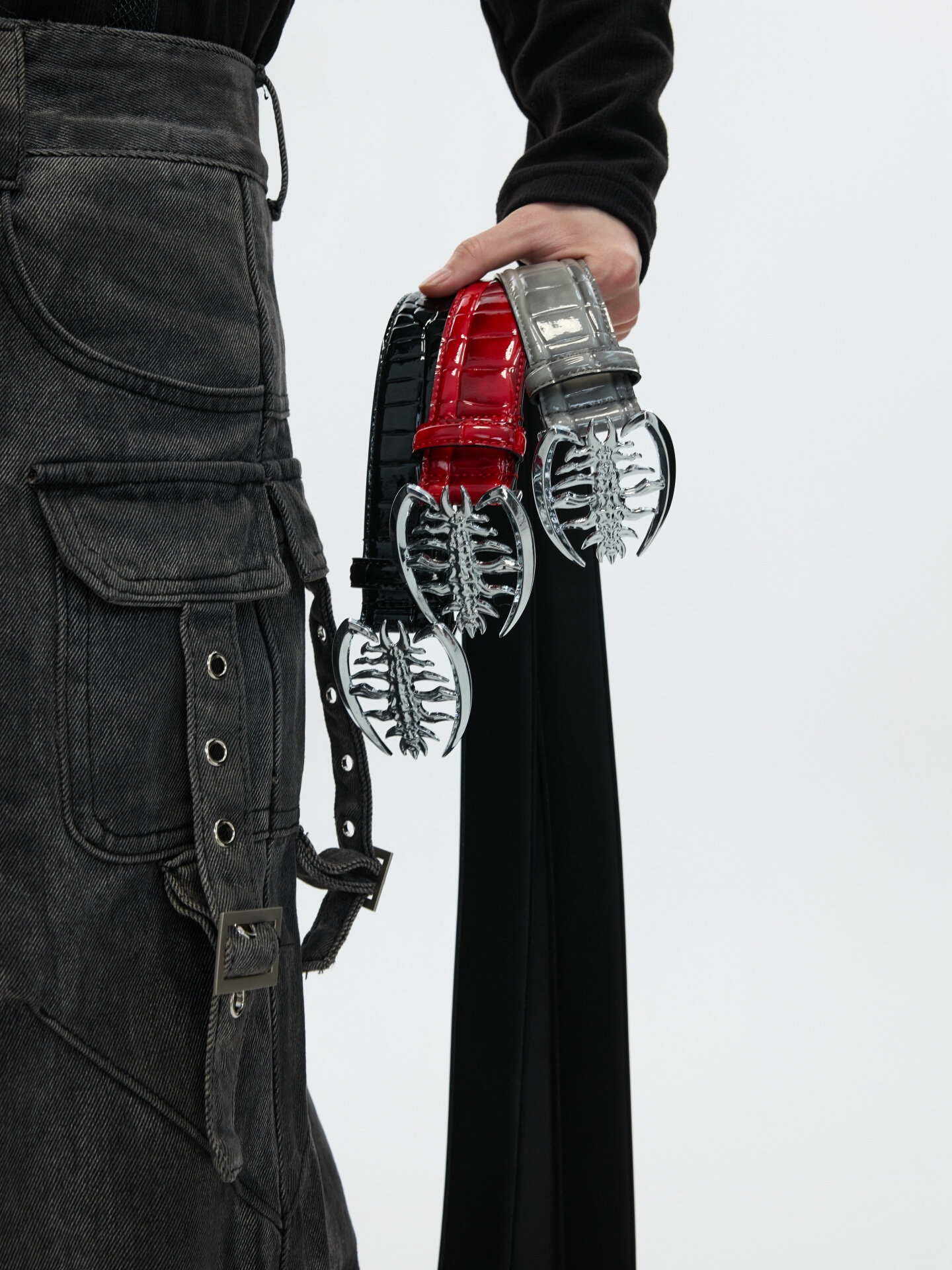 Heavyweight Metal Spine Buckle Belt