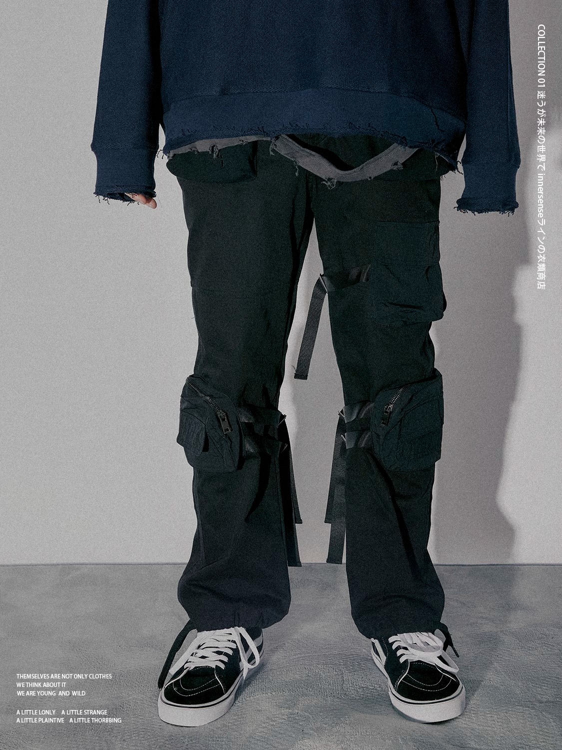 INNERSENSE MULTI-POCKET BELTED WORK PANTS