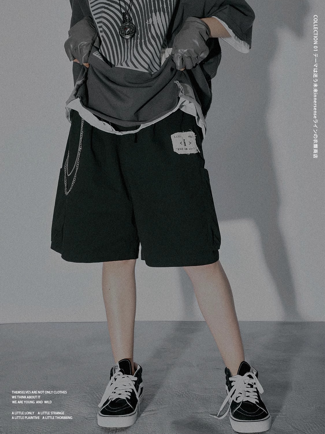 INNERSENSE PLEATED-LOOK BIG POCKET SHORTS