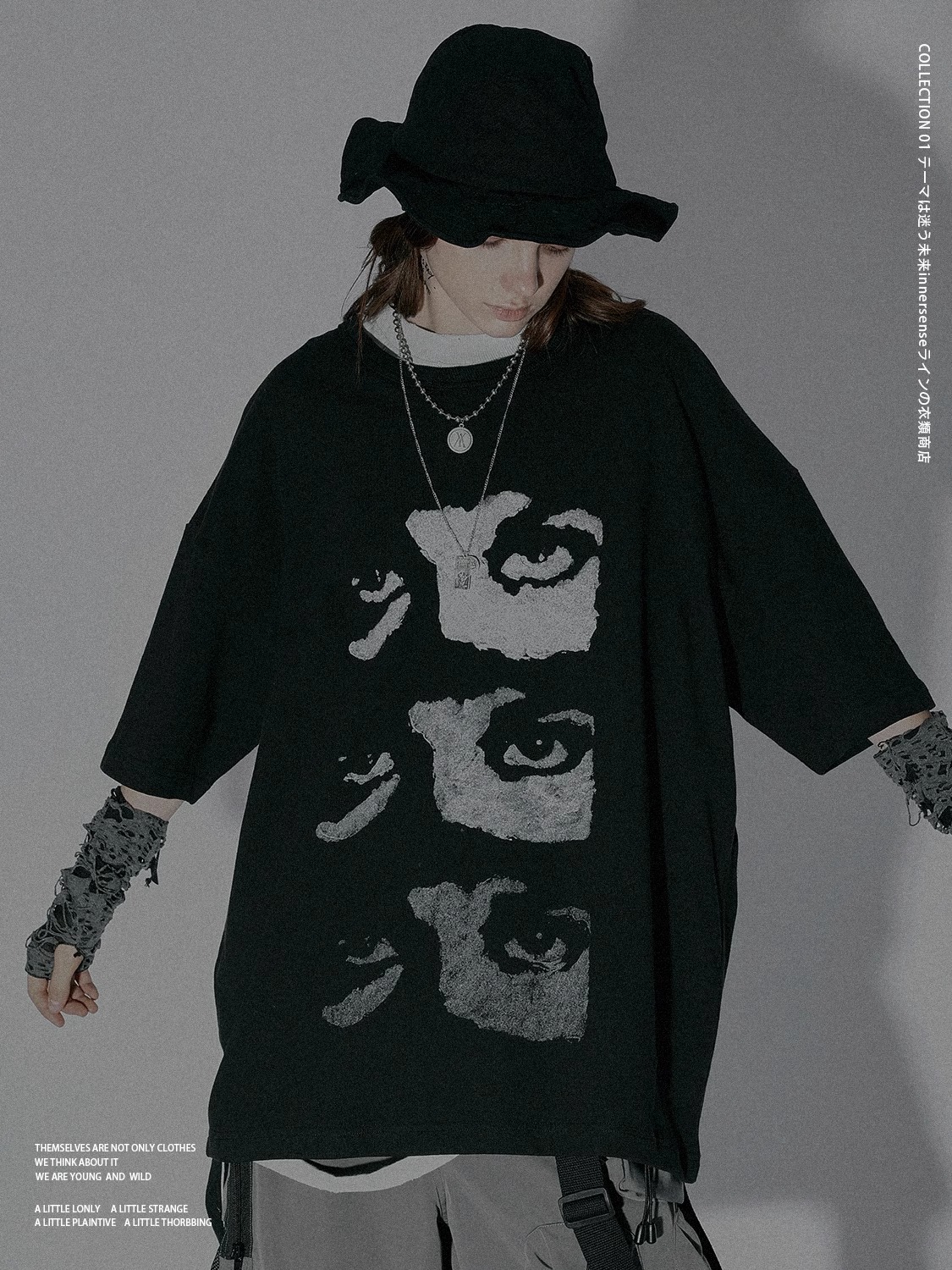 INNERSENSE GRADIENT EYE PRINT T-SHIRT