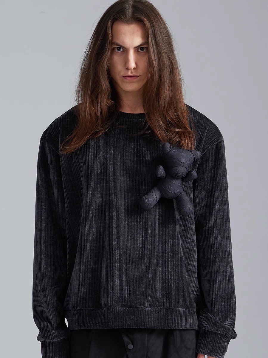 RVANGUARD 21AW NO-FACE DUCK-BILLED PLATYPUS KNIT SWEATER
