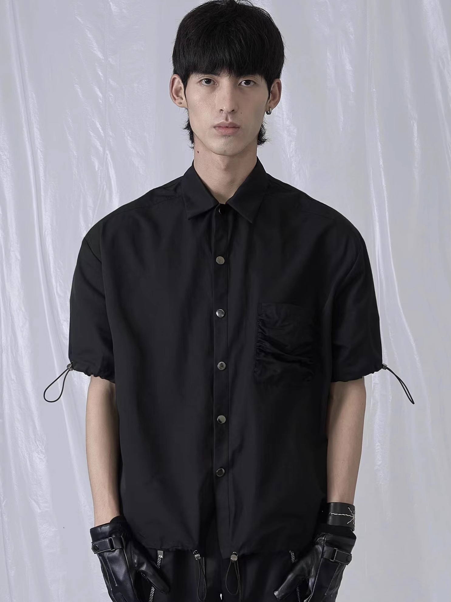 RVANGUARD 22SS DRAWSTRING ADJUSTABLE PADDED SHOULDER SHIRT