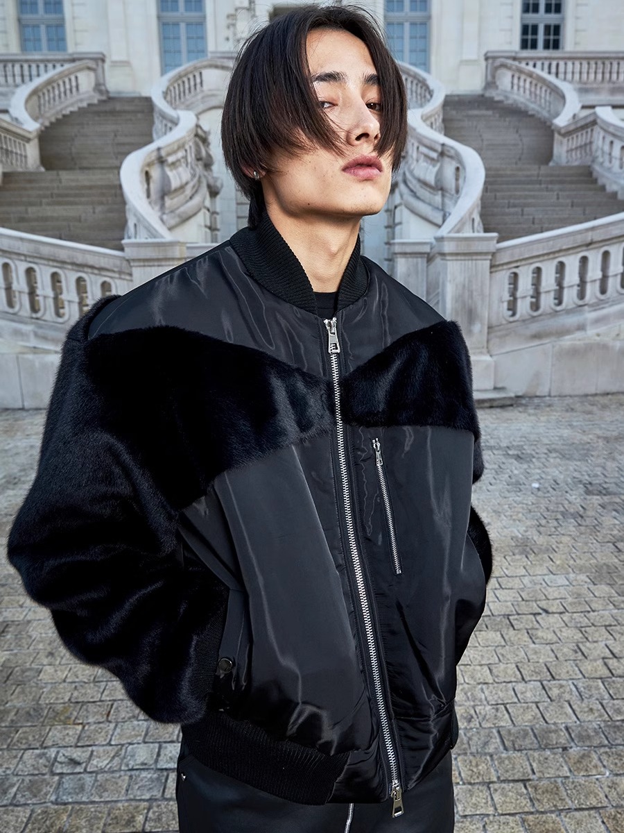 RVANGUARD 22AW SPLICE MINK COAT