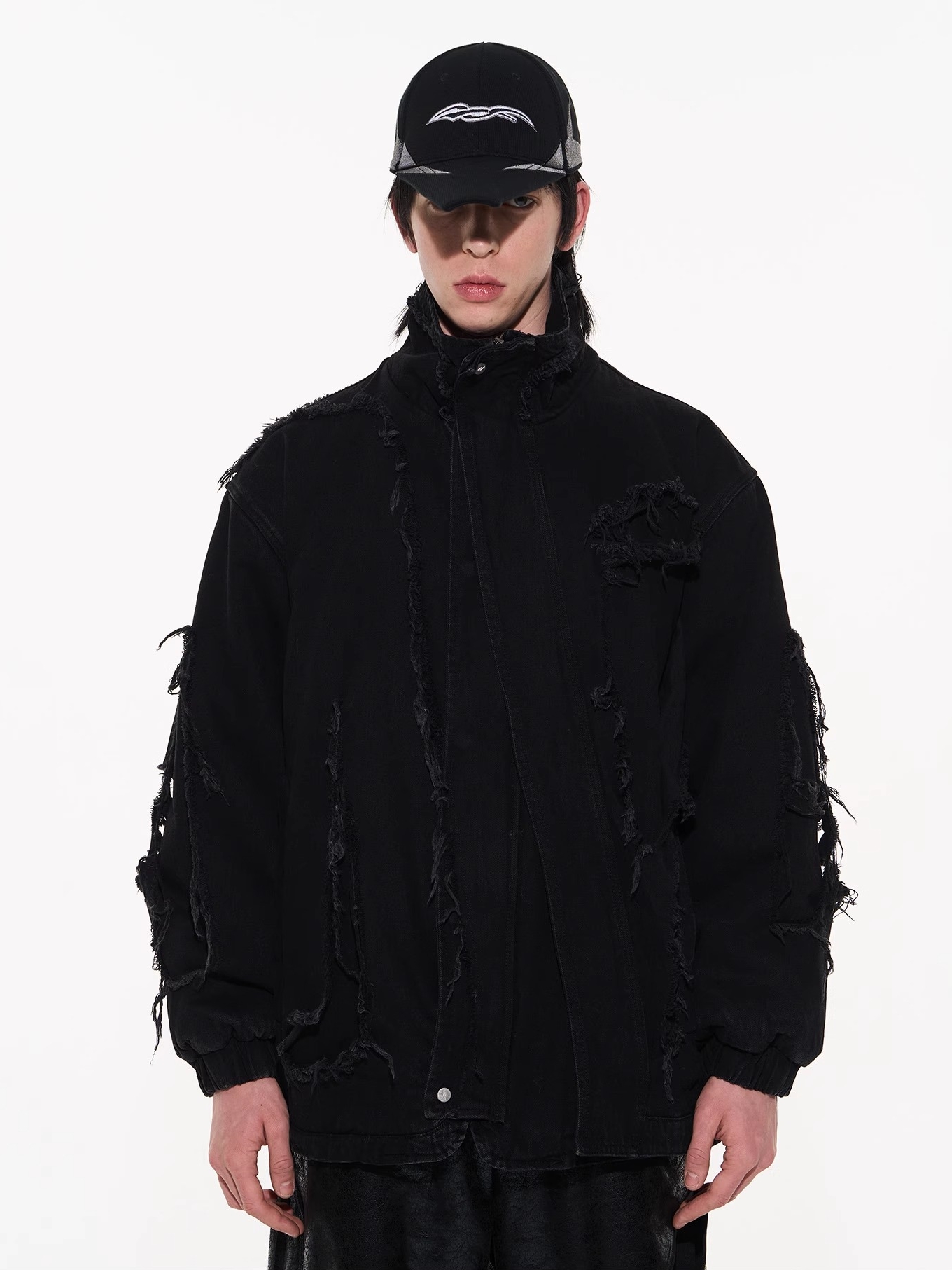 BLINDNOPLAN 23AW Knife-cut Distressed Washed Jacket