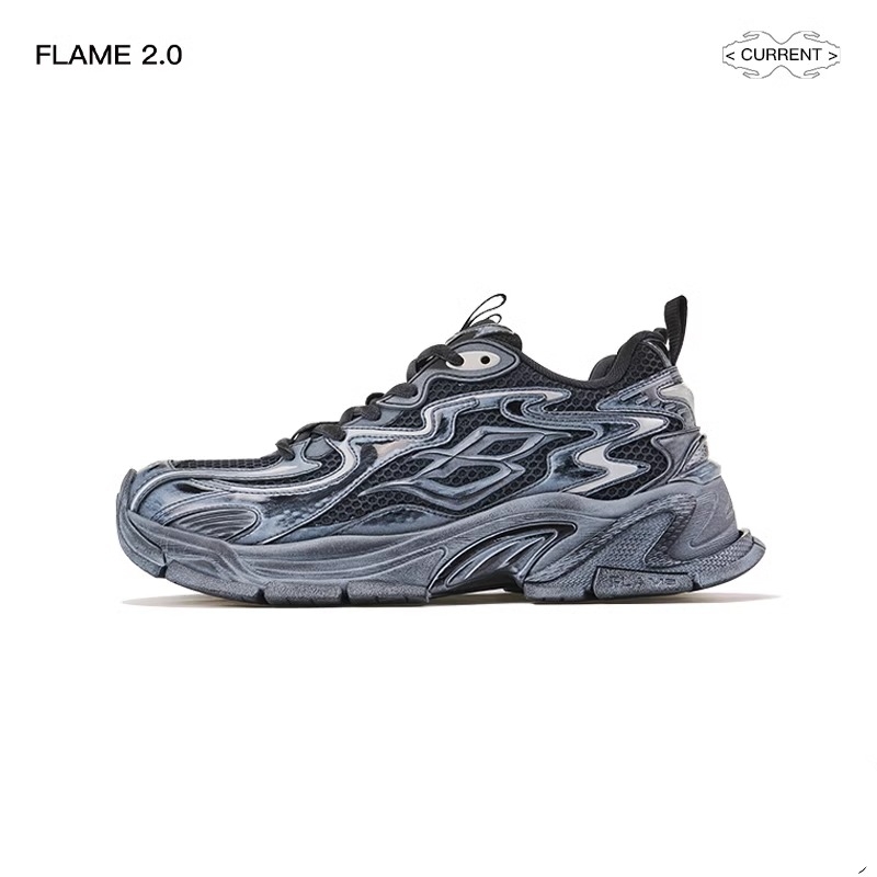 BLINDNOPLAN FLAME 2.0 Worn-out Black Sneakers