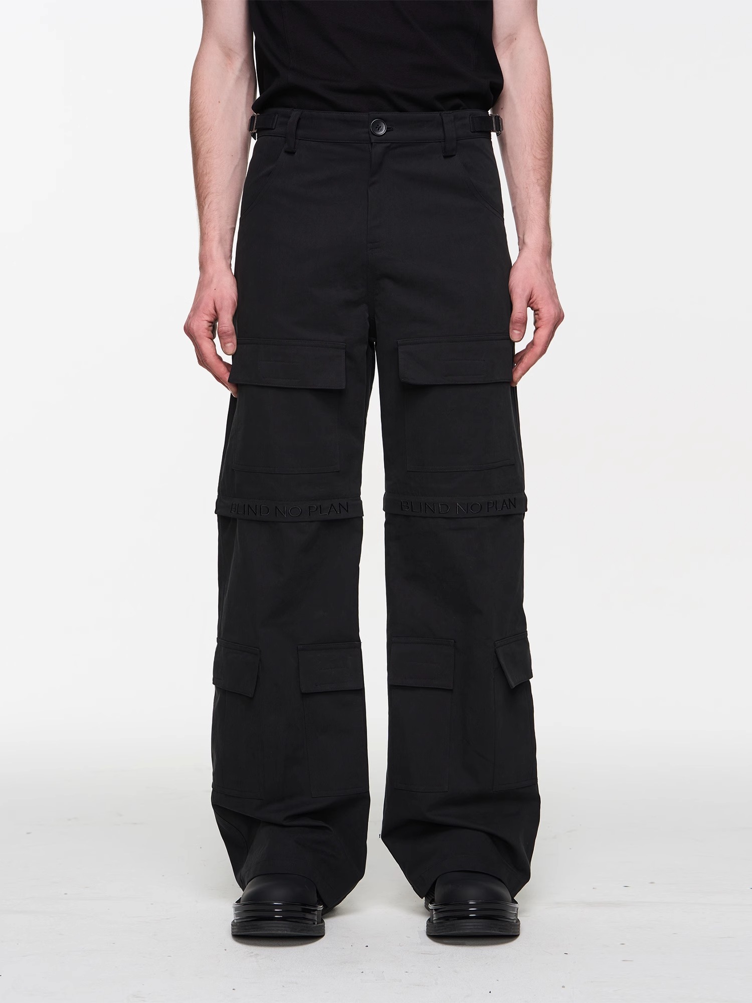 BLINDNOPLAN 24SS Two-tone Detachable Pocket Work Pants