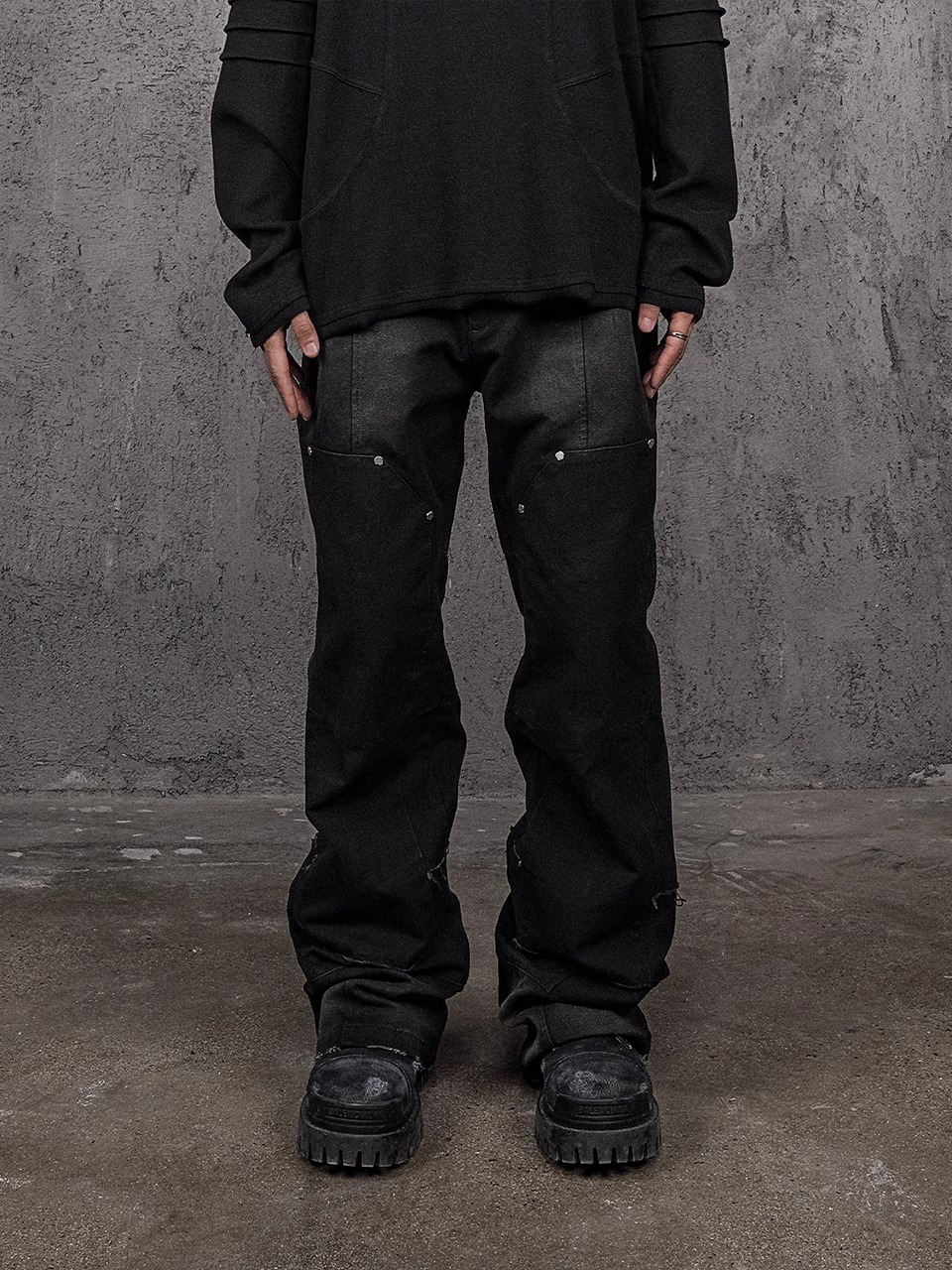 UNDERWATER SS24 DECONSTRUCTED DISTRESSED CANVAS CARGO
