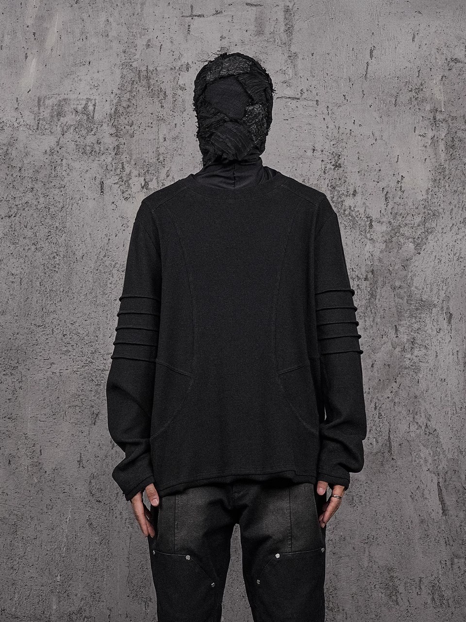 UNDERWATER SS24 Deconstructed Pleated Long Sleeve