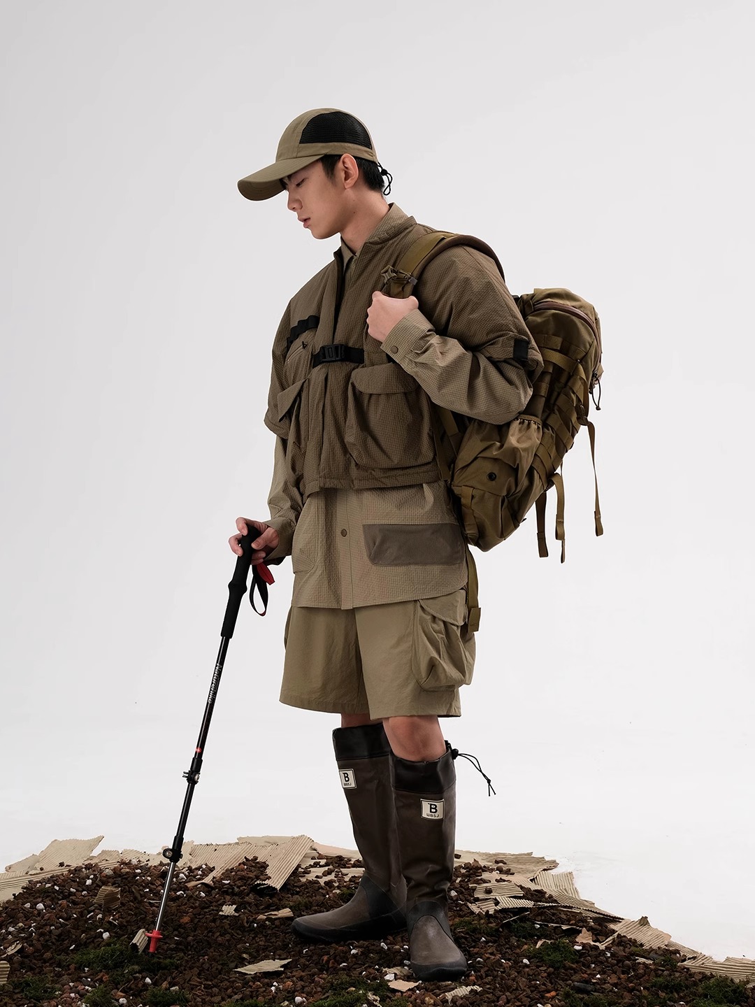 HALCYON 22AW Bubble Gauze Puffer Vest