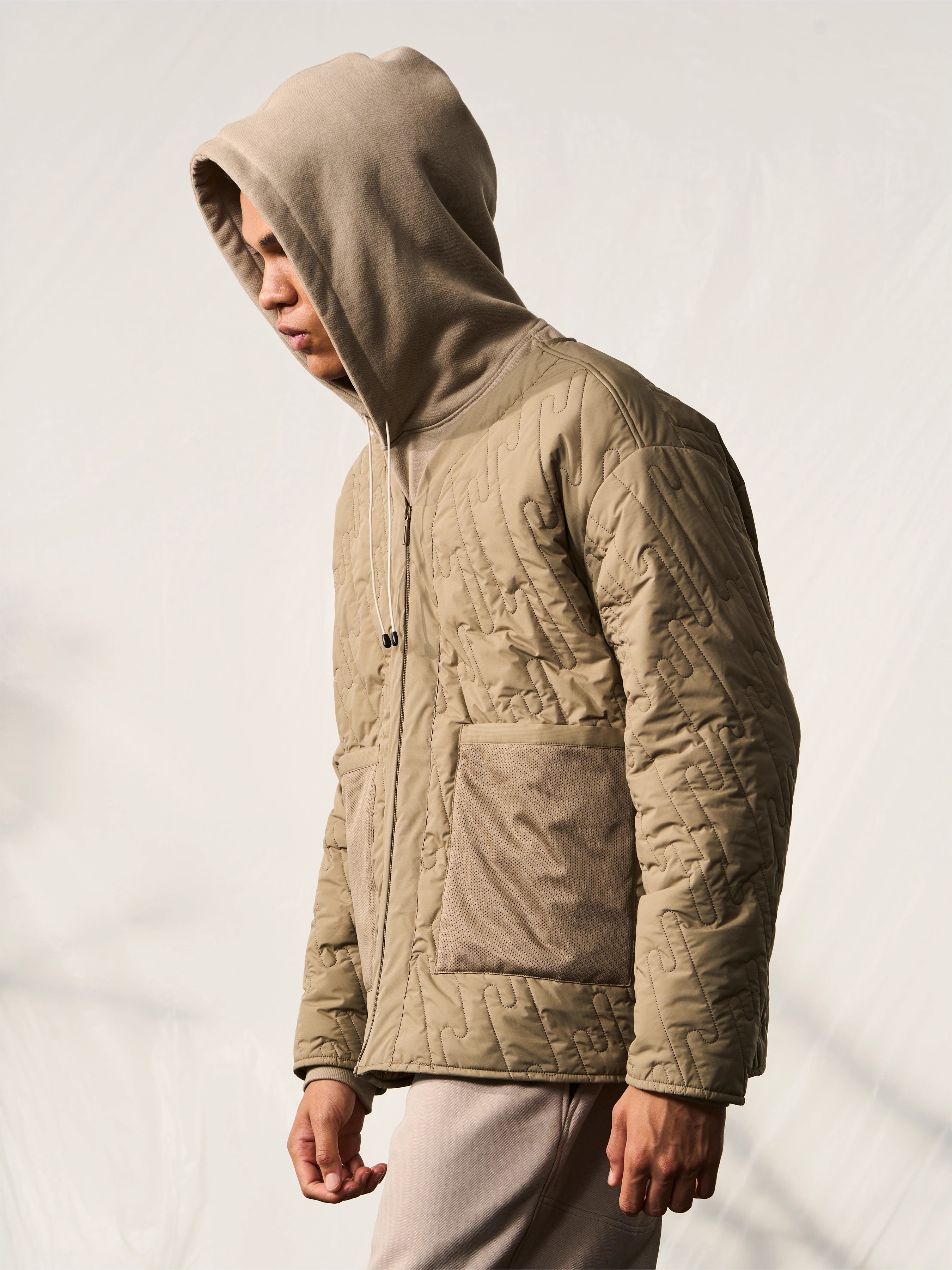 HALCYON 23AW Double-sided Dual-color New Snowli Stitching Jacket