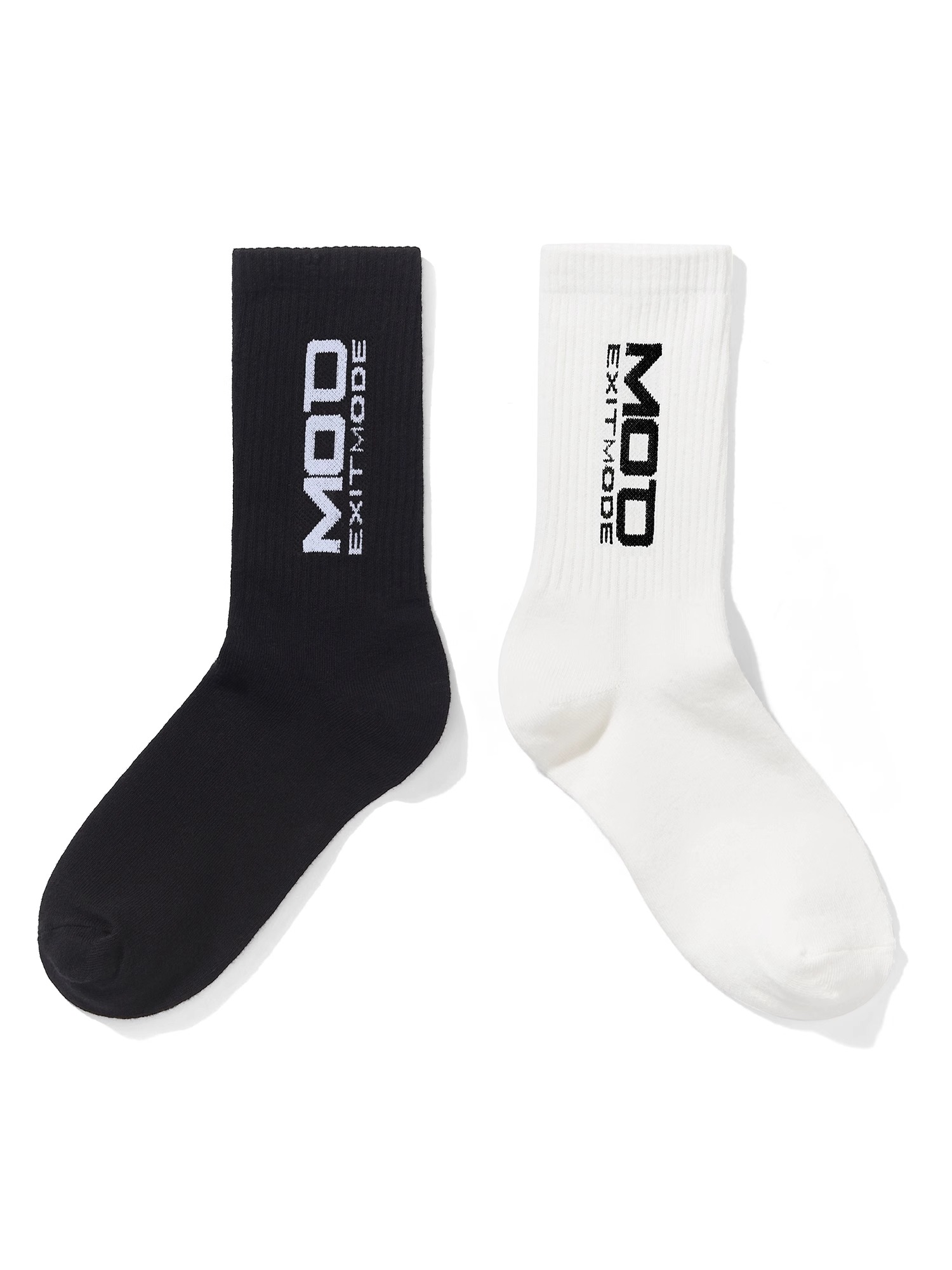 EXITMODE BY BLINDNOPLAN 24SS Pure Cotton Antibacterial Breathable Moisture-Wicking Odor-Resistant Mid-Calf Socks