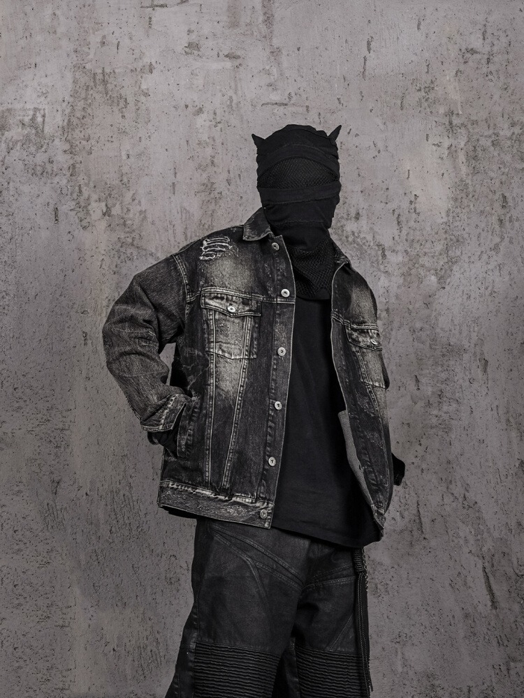UNDERWATER Faded Ripped Jacket