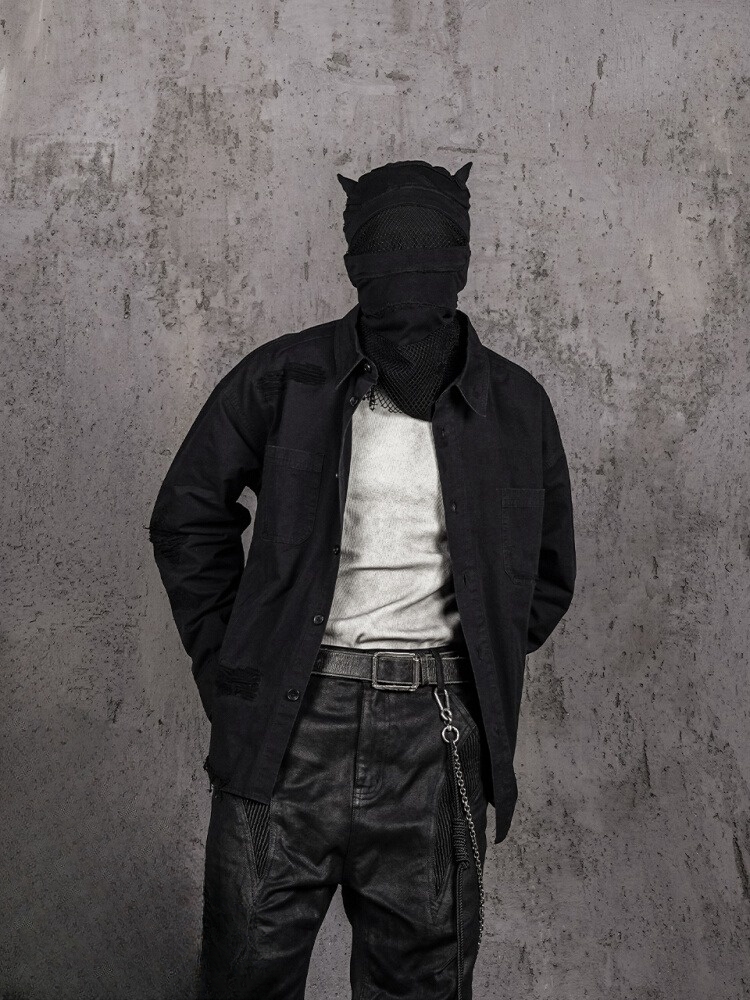 UNDERWATER Ripped Shirt Jacket