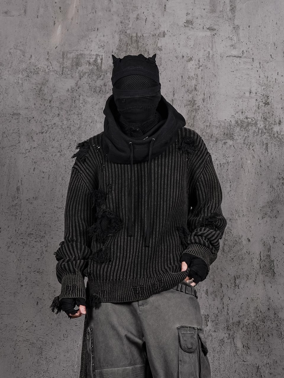 UNDERWATER Wasteland Damaged Sweater