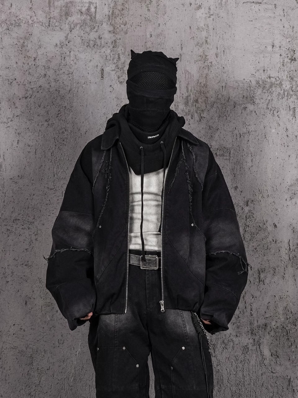 UNDERWATER Deconstructed Distressed Canvas Jacket