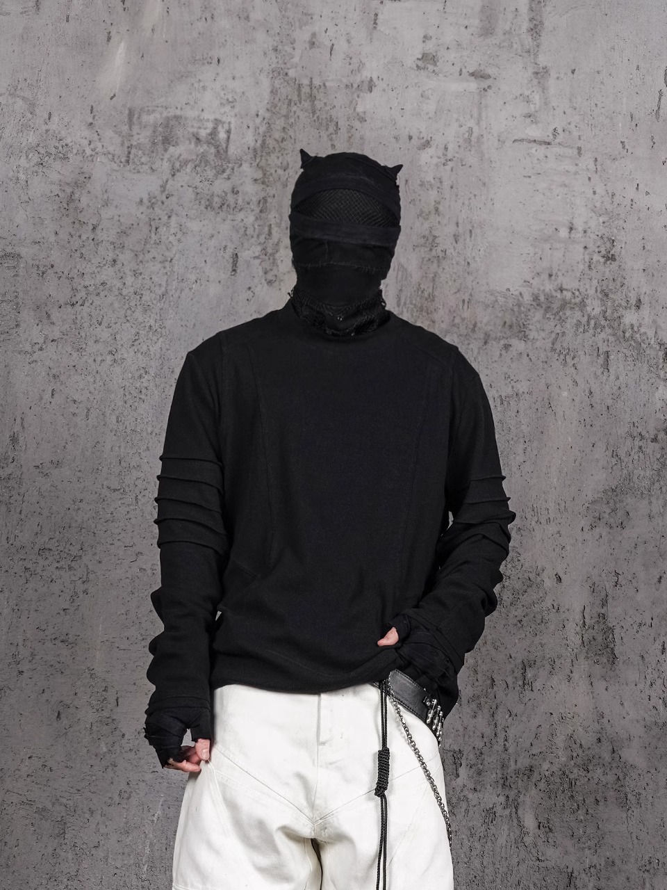 UNDERWATER Deconstructed Pleated Long Sleeve